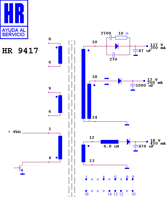 Schematic diagram for HR 9417