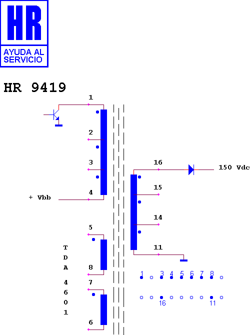Schematic diagram for HR 9419