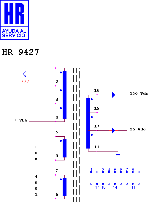 Schematic diagram for HR 9427