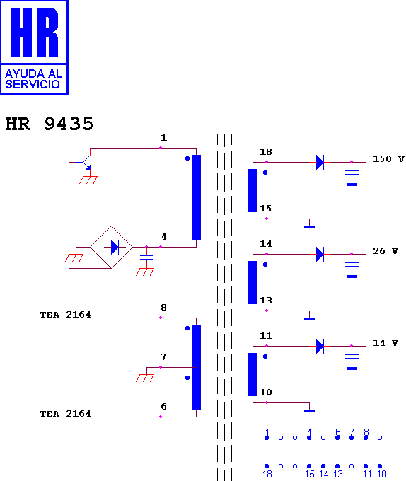 Schematic diagram for HR 9435