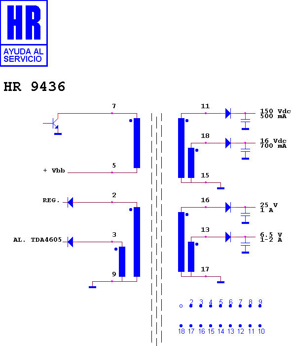 Schematic diagram for HR 9436