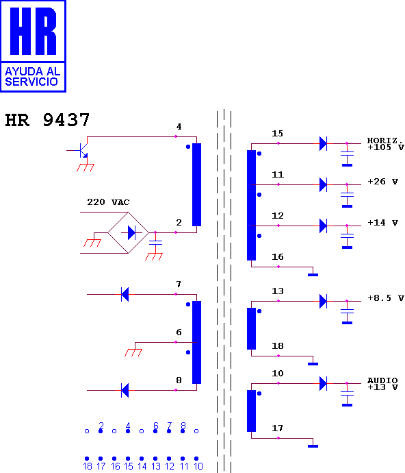 Schematic diagram for HR 9437