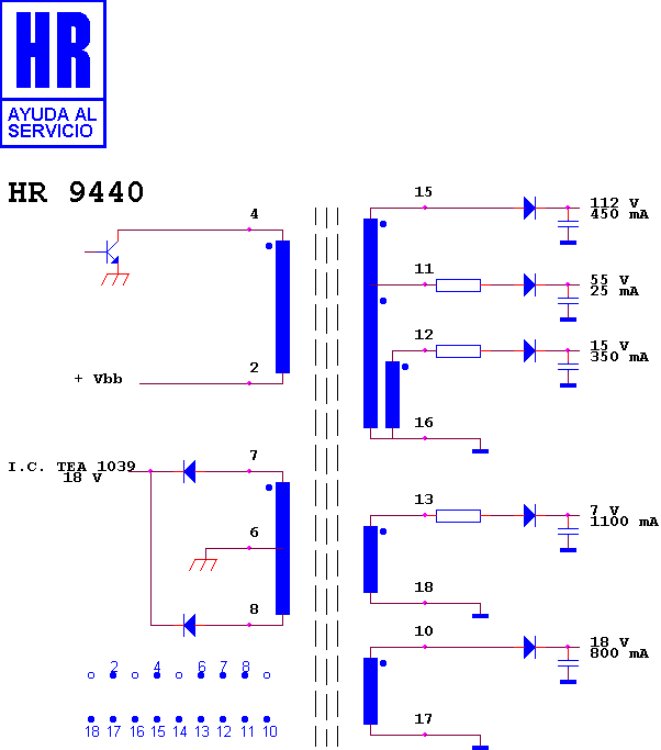 Schematic diagram for HR 9440