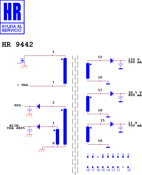 Schematic diagram for HR 9442
