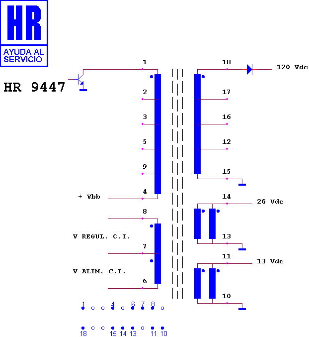 Schematic diagram for HR 9447