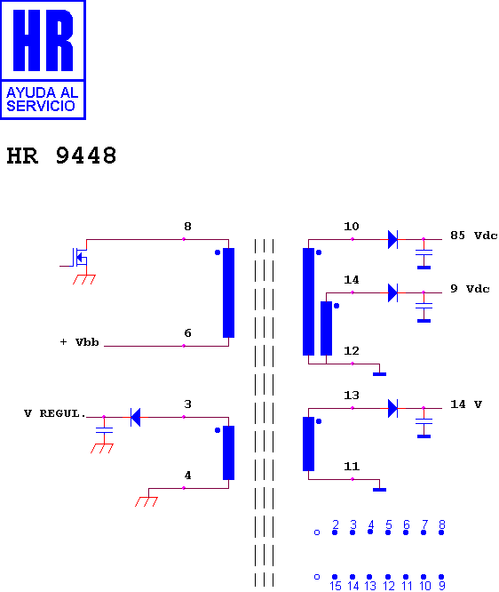 Schematic diagram for HR 9448