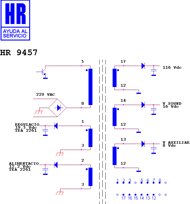 Schematic diagram for HR 9457