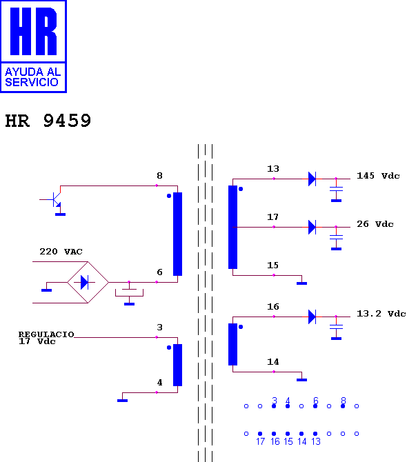 Schematic diagram for HR 9459