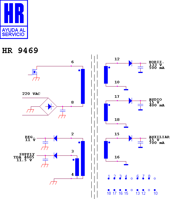 Schematic diagram for HR 9469