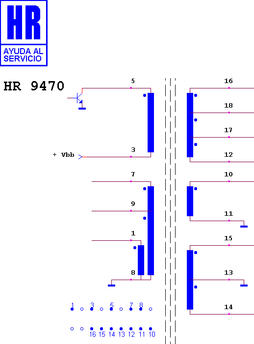 Schematic diagram for HR 9470