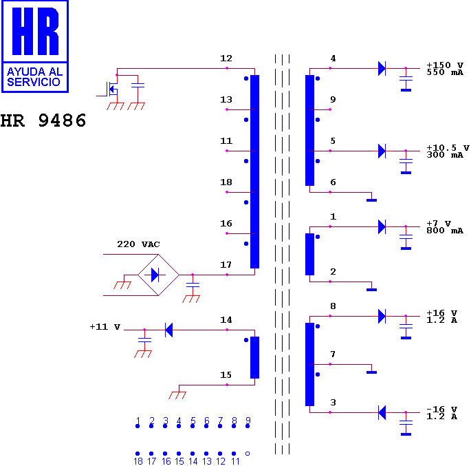 Schematic diagram for HR 9486