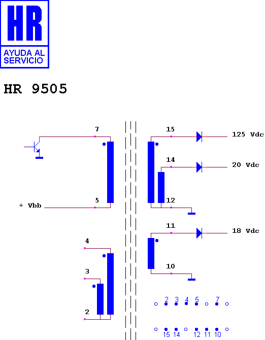 Schematic diagram for HR 9505