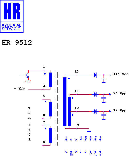 Schematic diagram for HR 9512