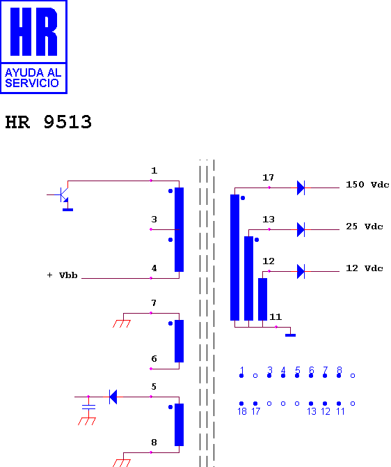Schematic diagram for HR 9513