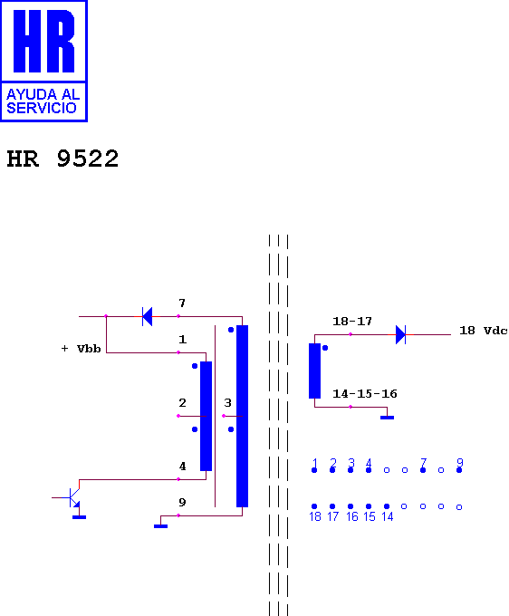 Schematic diagram for HR 9522