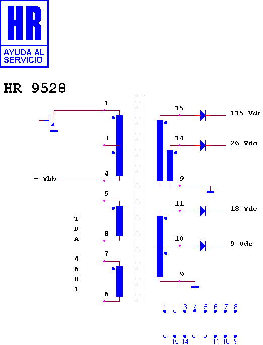 Schematic diagram for HR 9528