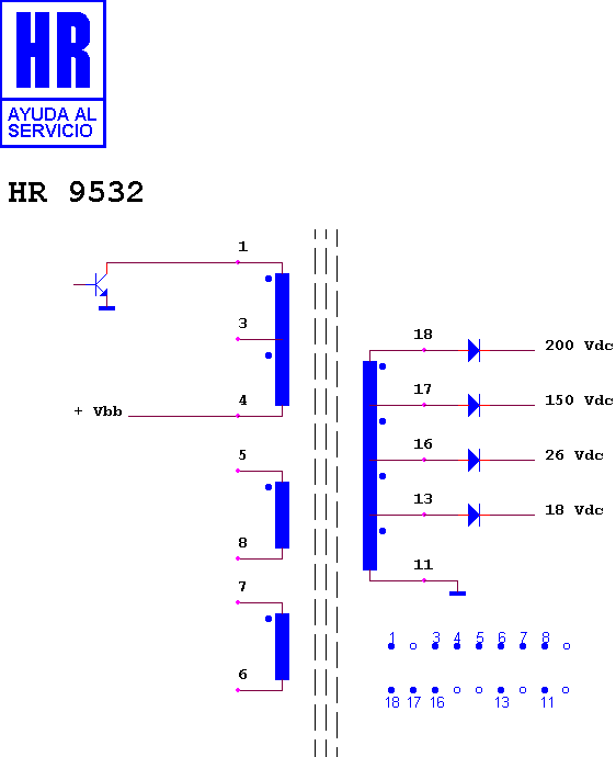 Schematic diagram for HR 9532