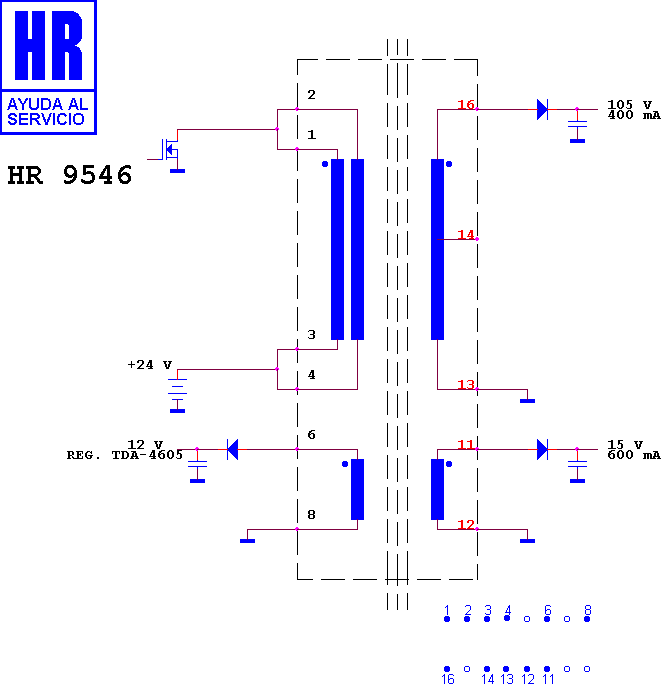 Schematic diagram for HR 9546