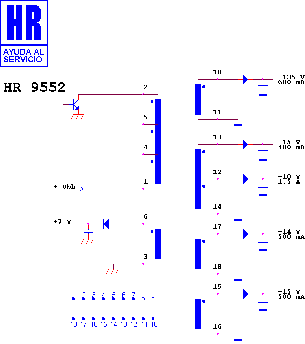 Schematic diagram for HR 9552
