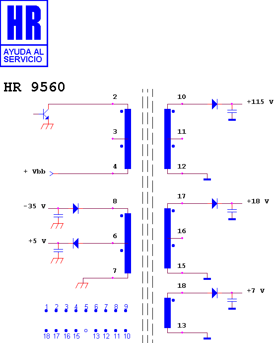 Schematic diagram for HR 9560