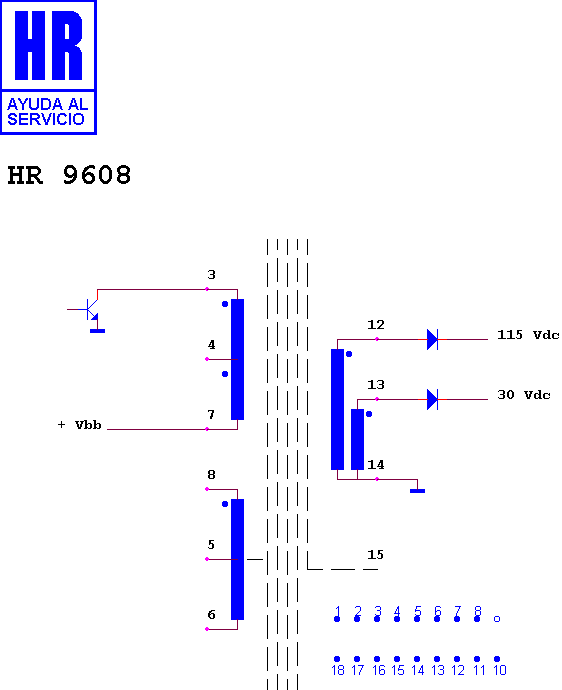 Schematic diagram for HR 9608