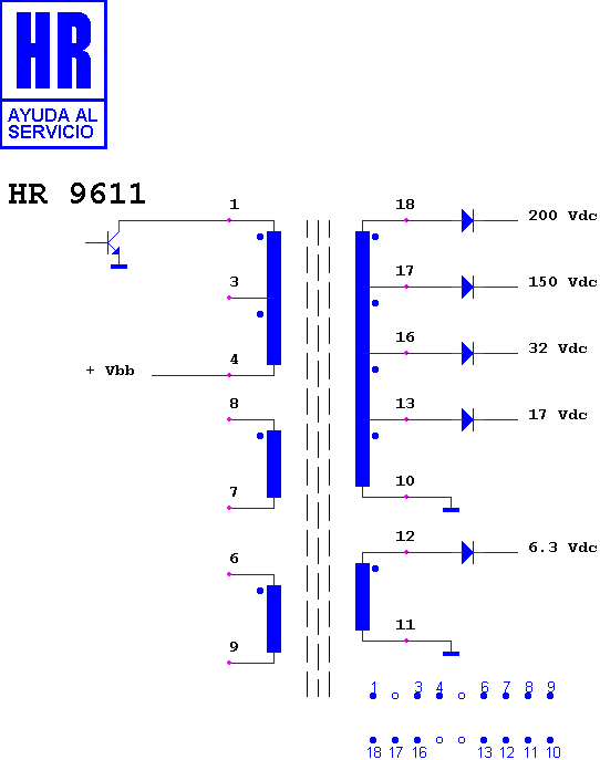 Schematic diagram for HR 9611