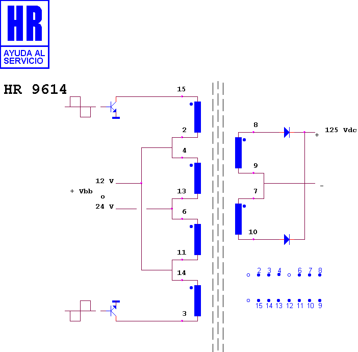 Schematic diagram for HR 9614