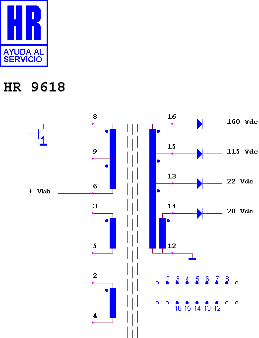 Schematic diagram for HR 9618
