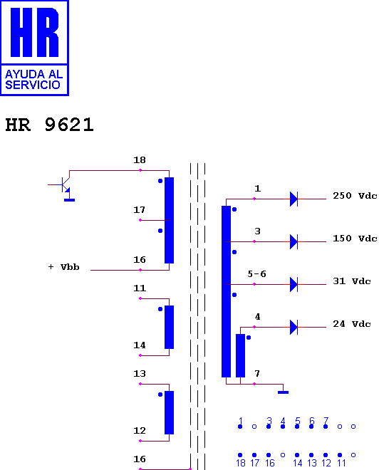 Schematic diagram for HR 9621