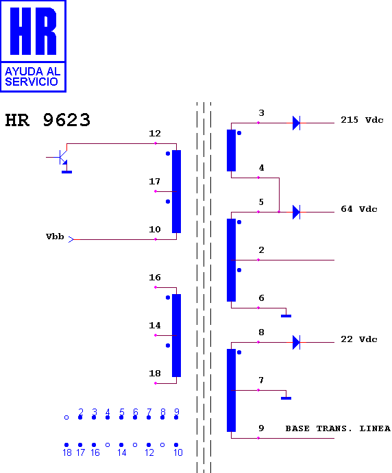 Schematic diagram for HR 9623