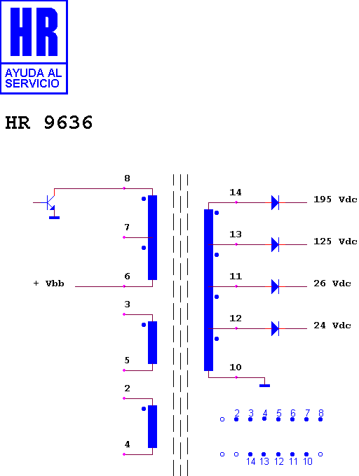 Schematic diagram for HR 9636
