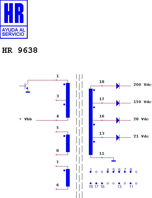 Schematic diagram for HR 9638