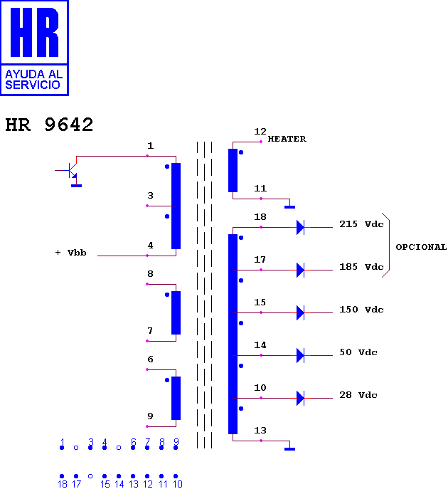 Schematic diagram for HR 9642