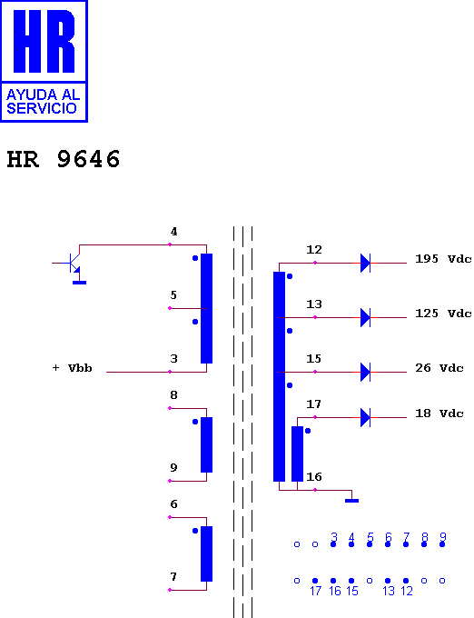 Schematic diagram for HR 9646