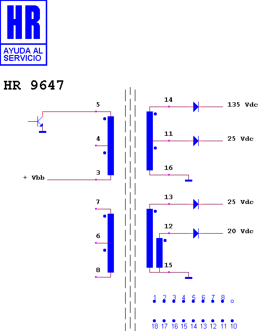 Schematic diagram for HR 9647
