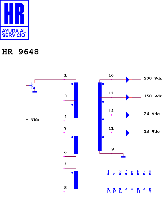 Schematic diagram for HR 9648
