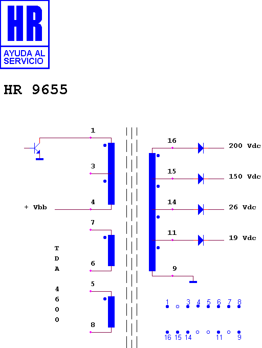 Schematic diagram for HR 9655