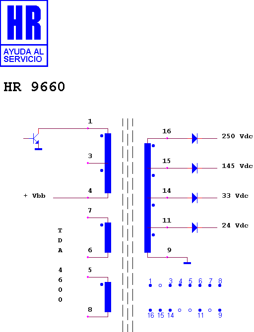 Schematic diagram for HR 9660
