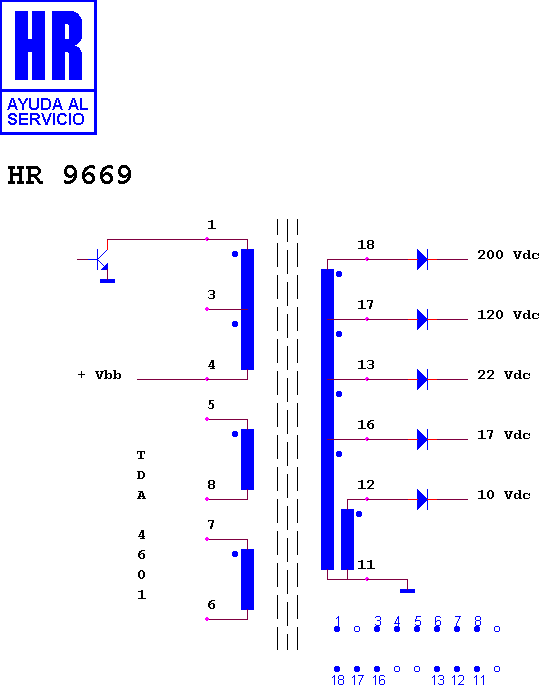 Schematic diagram for HR 9669