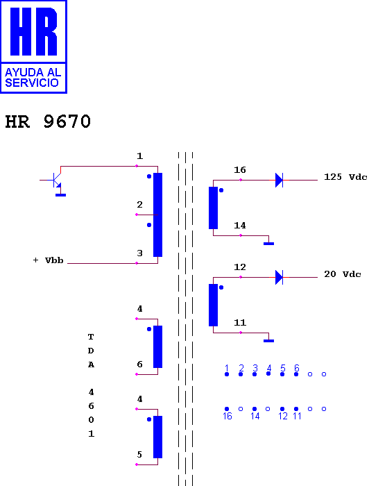 Schematic diagram for HR 9670