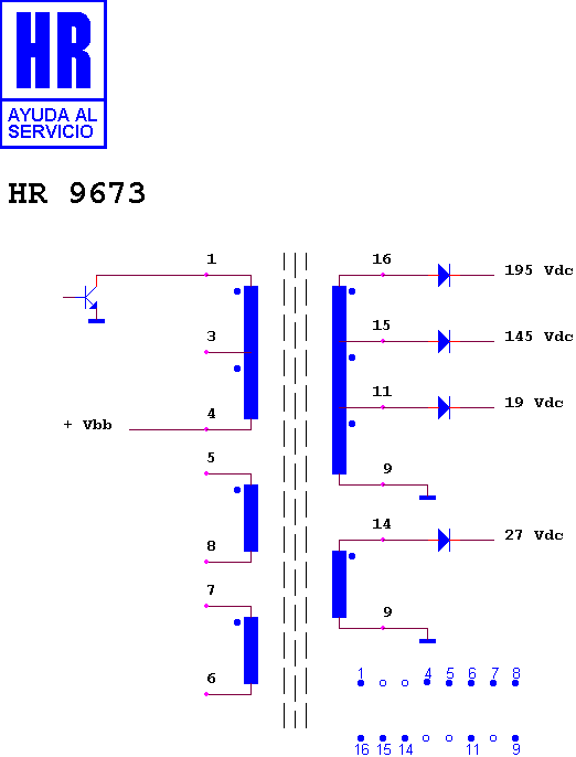 Schematic diagram for HR 9673