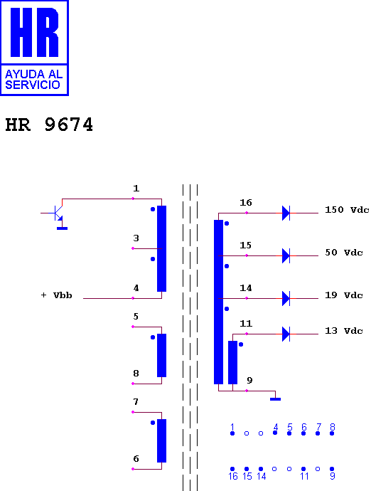 Schematic diagram for HR 9674