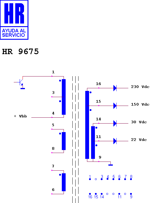 Schematic diagram for HR 9675