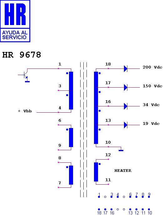 Schematic diagram for HR 9678