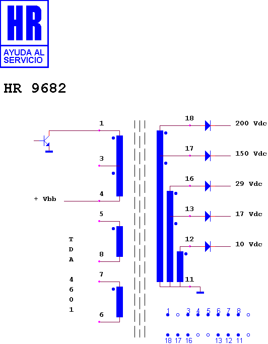 Schematic diagram for HR 9682
