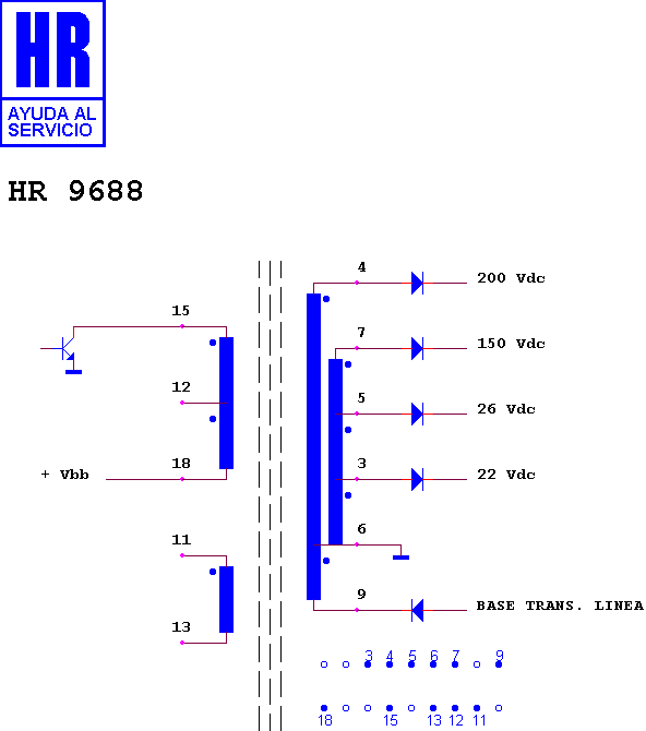 Schematic diagram for HR 9688