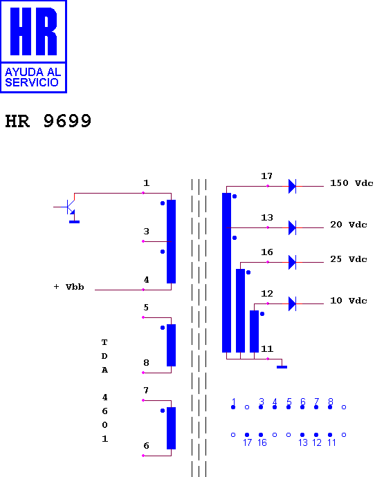 Schematic diagram for HR 9699
