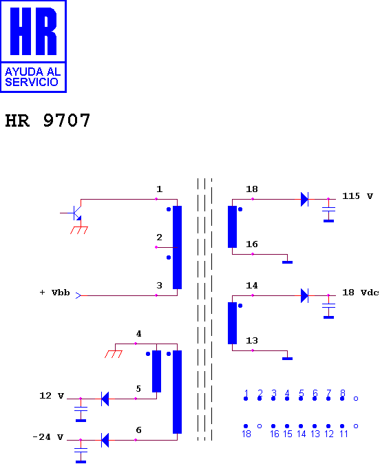 Schematic diagram for HR 9707