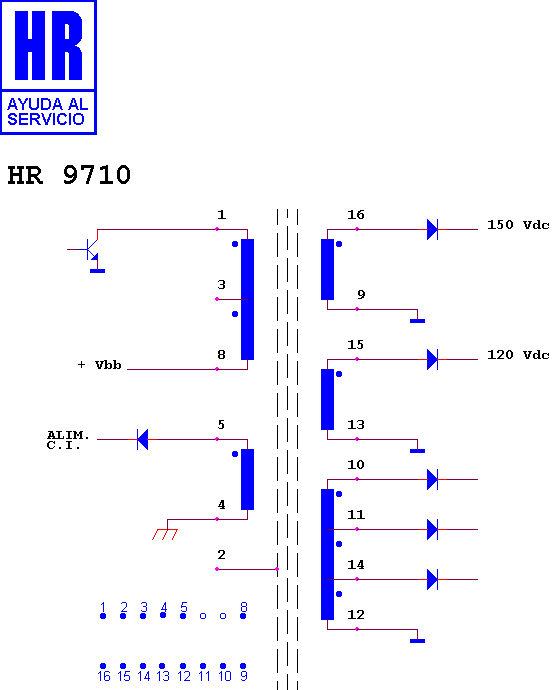 Schematic diagram for HR 9710