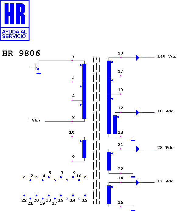 Schematic diagram for HR 9806